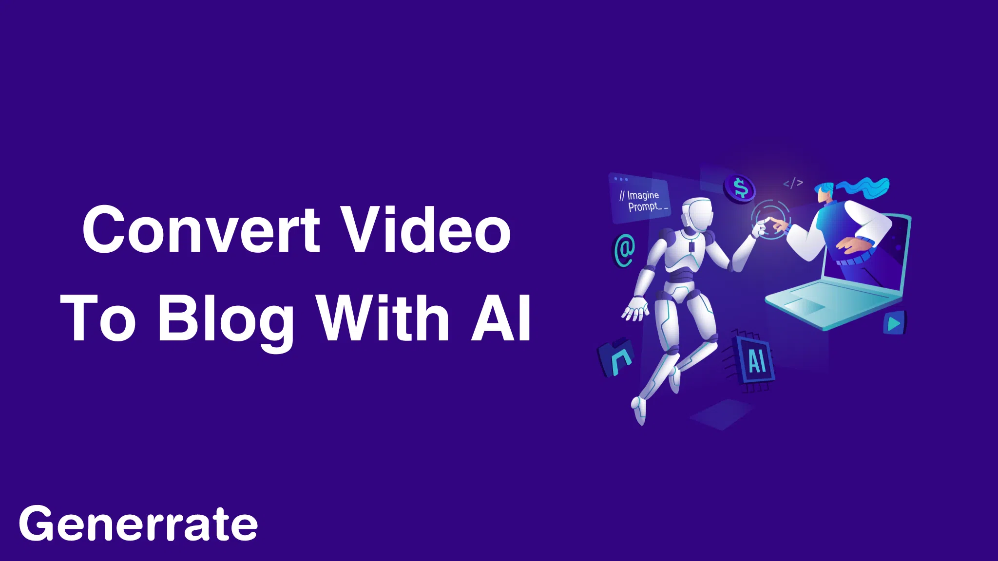 Video to blog with AI
